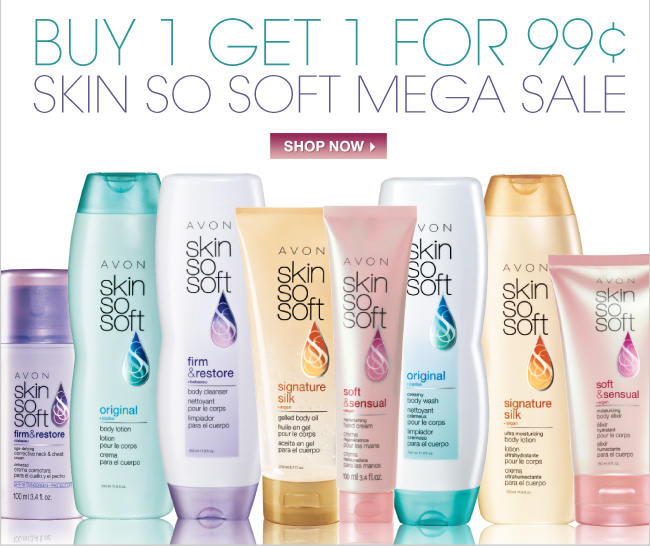 Buy 1, Get 1 for 99¢ Skin So Soft Sale!