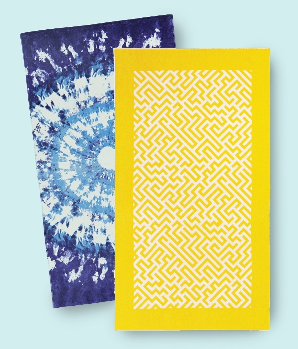 NOBLE EXCELLENCE Outdoor Living Collection Tie Dye Beach Towel, $30 SOUTHERN LIVING Outdoor Living Collection Geo Beach Towel, $39