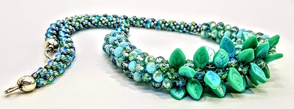 B191088: A Dash of Sparkle Kumihimo Necklace, Maggie Thompson