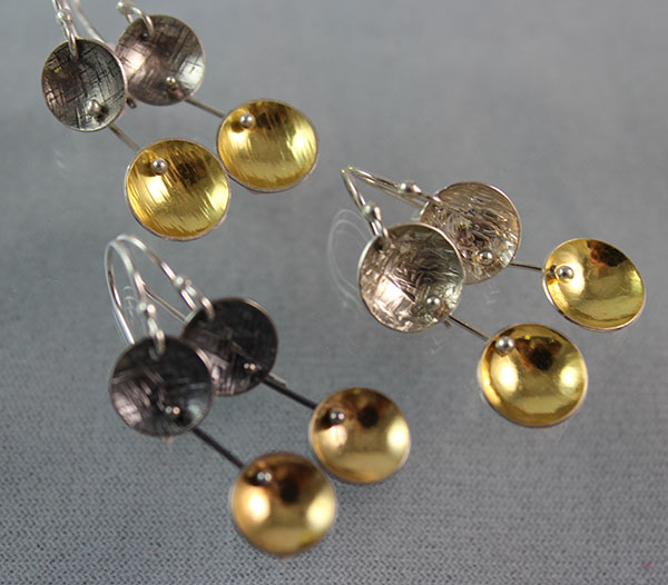 B191558: Earrings with a Touch of Gold, Heidi Mandich
