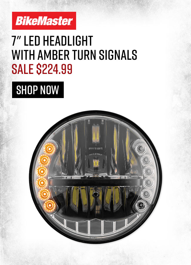 7″ LED Headlight with Amber Turn Signals