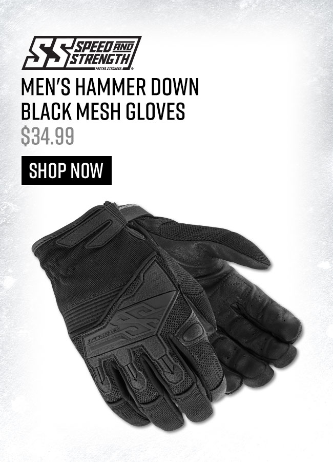 Black Mesh Gloves