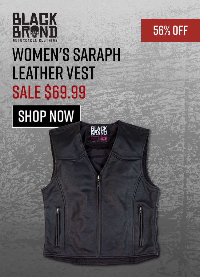 BlackBrandSaraphLeatherVest