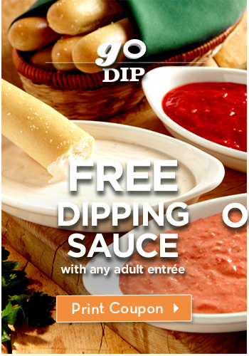 Go Dip – FREE DIPPING SAUCE with any adult entrée