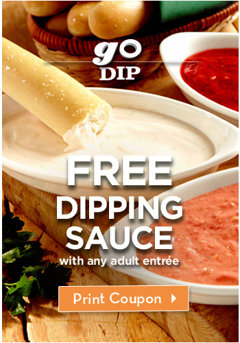 Go Dip – FREE Dipping Sauce with any adult entrée