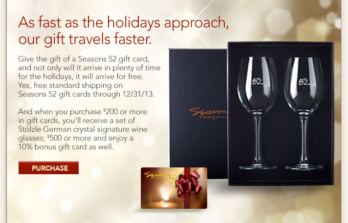 As fast as the holidays approach, our gift travels faster. | PURCHASE