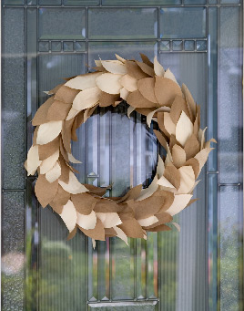 Paper Leaf Wreath