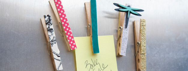 Magnetic Clothespin Organizers