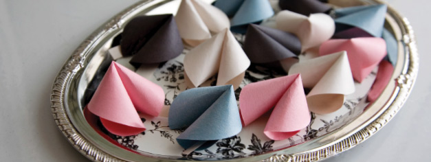 Paper Fortune Cookie Favors