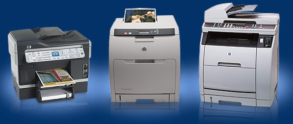 <HP Officejet L7880, HP Color LaserJet 3600n, HP Color LaserJet 2840>