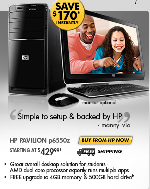 SEE THE GREAT DEALS WAITING FOR YOU AT HP HOME & HOME OFFICE STORE!