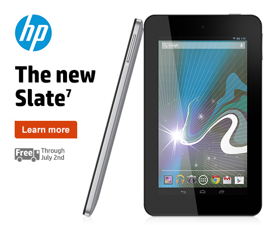 HP. The new Slate7. Learn more. Free shipping