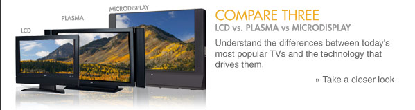 Compare Three - LCD vs Plasma vs Microdisplay