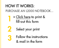 HOW IT WORKS: 1 Click here to print & fill-out this form  2 Select your print 3Follow the instructions & mail in the form  Offer is good only from 2/8/06 - 4/8/06. Available while supplies last.