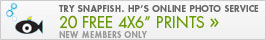 Try Snapfish. HP's Online Photo Service. 20 FREE 4x6" Prints. New Members Only