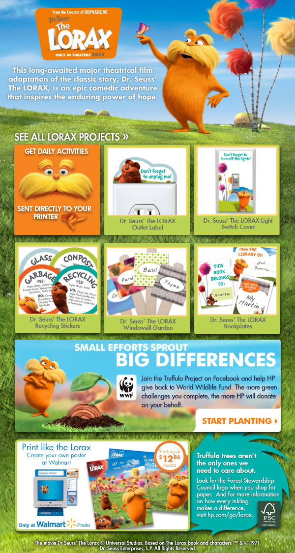 The Lorax Projects from HP Creative Studio