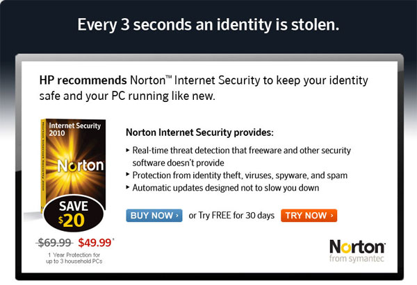 Every 3 seconds an identity is stolen- click now to find out how you can protect yourself with Norton Internet Security