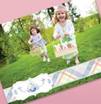 EASTER PLAID PHOTO FRAME