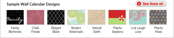 Sample Wall Calendar Designs - See them all