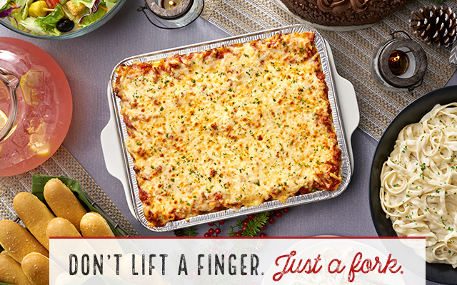 Don't lift a finger. Just a fork. 