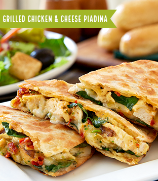 Grilled Chicken & Cheese Piadina