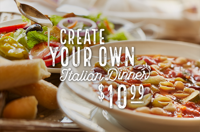 Create Your Own Italian Dinner | $10.99