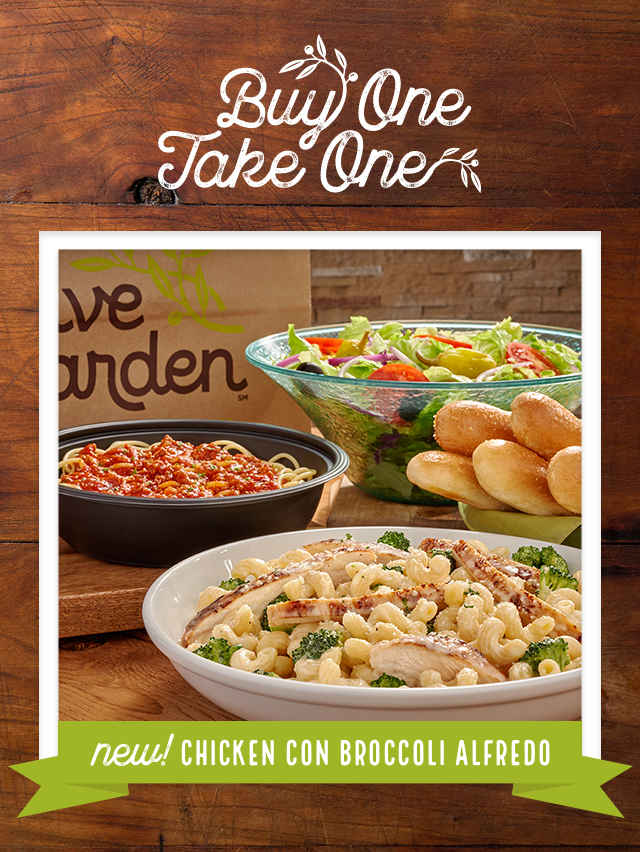 Buy One Take One with New! Chicken con Broccoli Alfredo