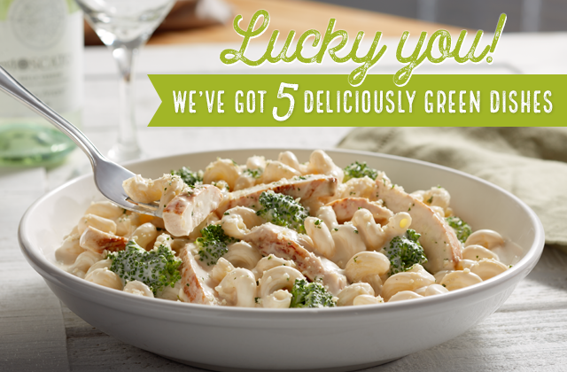 Luck you! We’ve got 5 deliciously green dishes.