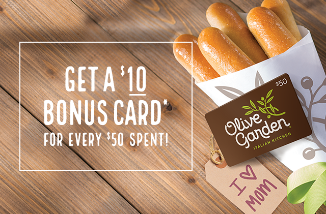 Get a $10 Bonus Card* For every $50 spent!