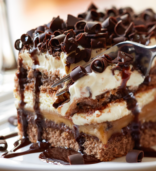 Chocolate Caramel Lasagna