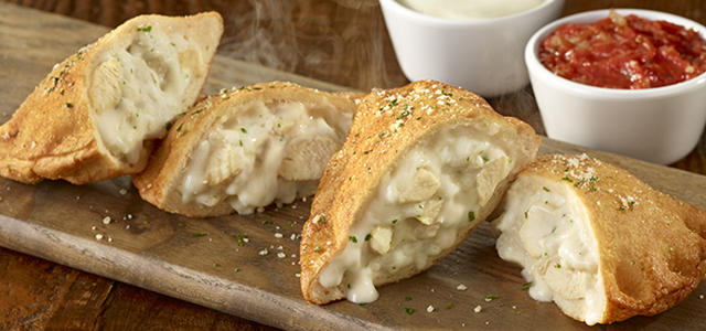 Chicken Alfredo Pizza Fritta