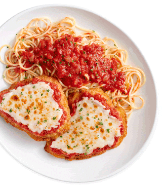 Chicken Parmigiana and Five Cheese Ziti al Forno