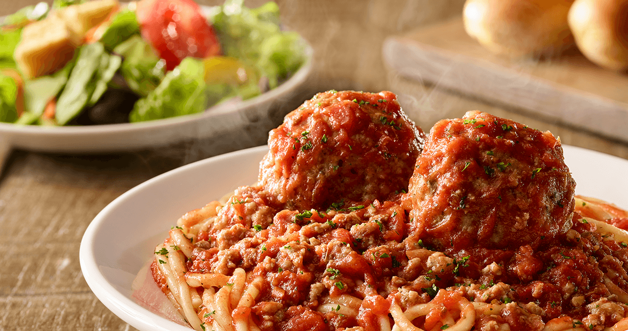 Lunch-Sized Spaghetti & Meatballs