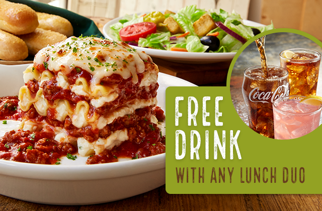 Free Drink with any Lunch Duo