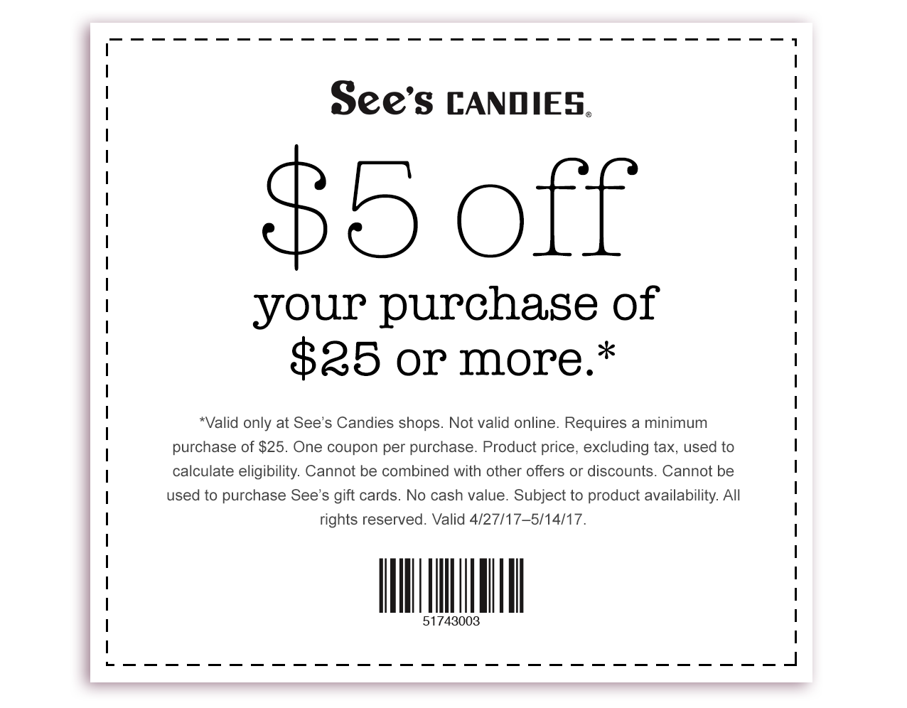 Sees Candies Coupons Printable In Store