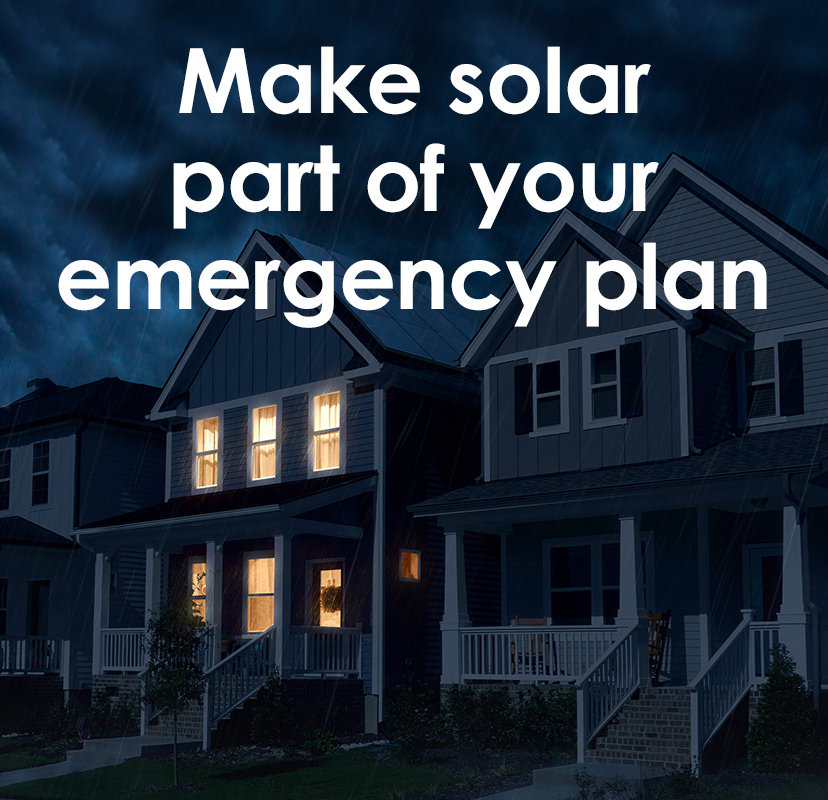 Make solar part of your emergency plan