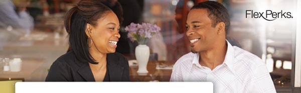 FlexPerks logo couple talking
