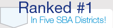 Ranked #1 In Five SBA Districts!