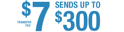 $7 transfer fee sends up to $300
