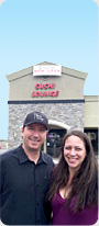 Frank Interlandi and Katherine Rooney, Sushi Lounge owners.