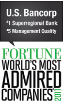 U.S.&nbsp;Bancorp ranked #1 by Fortune Magazine