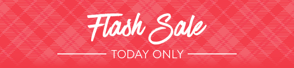 FLASH SALE &ndash; TODAY ONLY