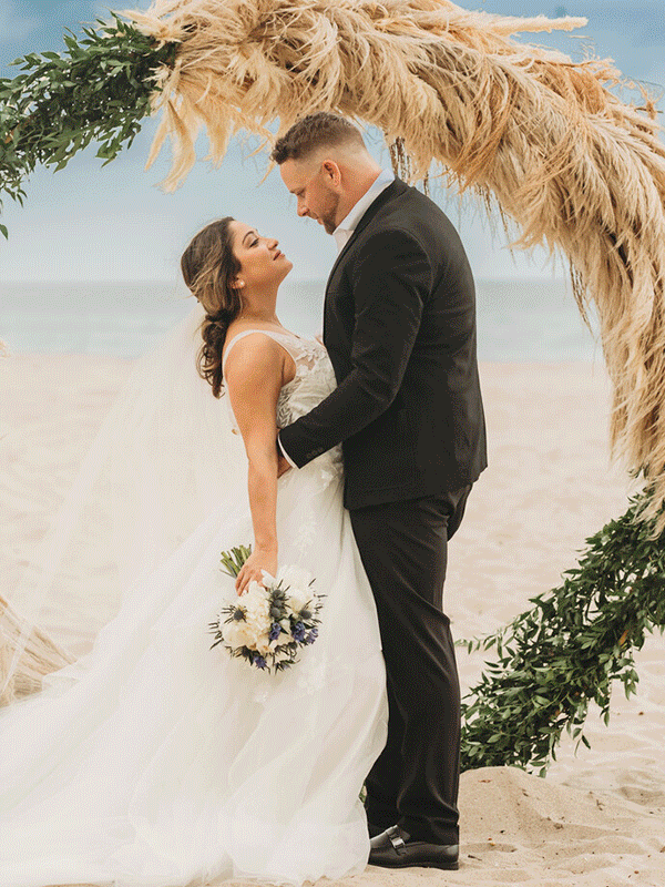 Family celebration dinner by the beach.