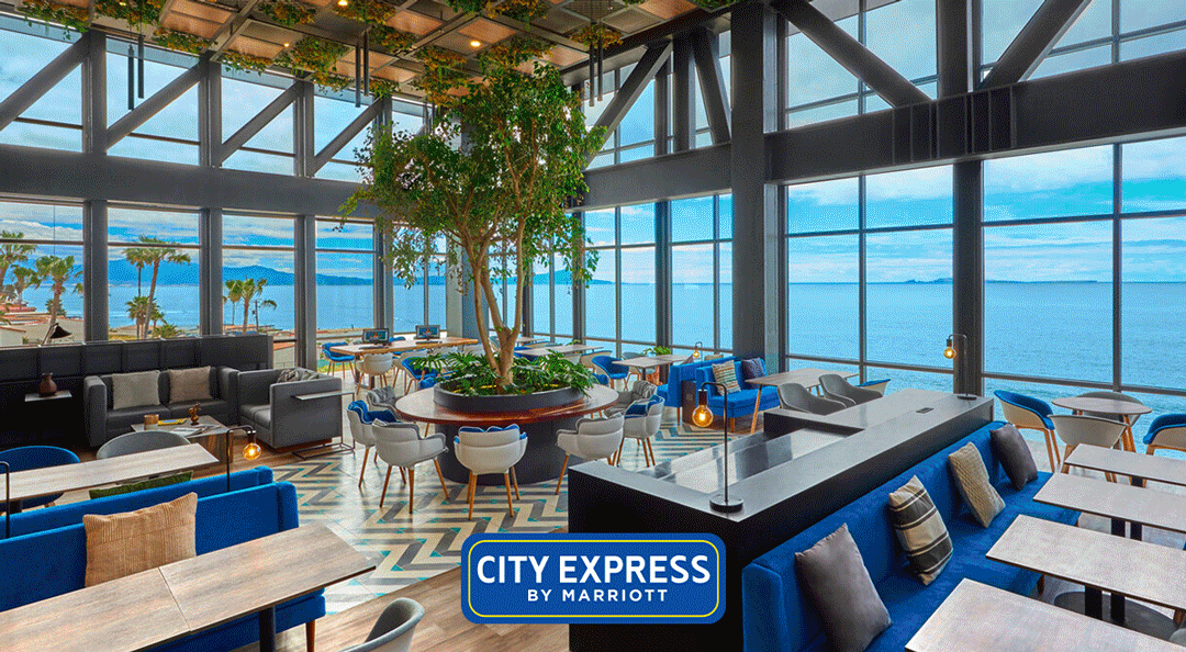 Animated .GIF showing photos of City Express Plus by Marriott Ensenada, a property in Mexico.