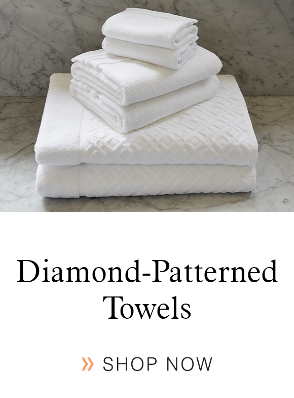 St. Regis Diamond Patterned Towels.