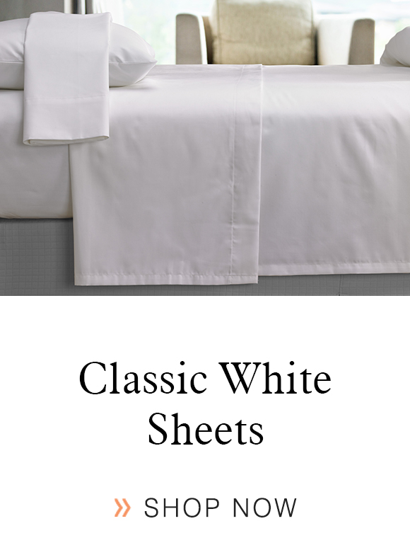 Fairfield Classic White Sheets.