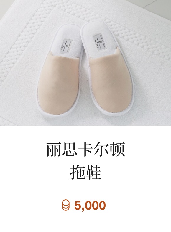 丽思卡尔顿拖鞋