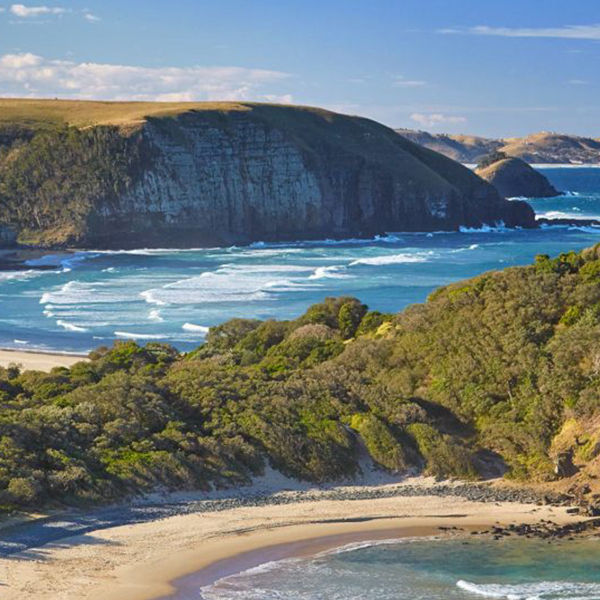 Ariel view of Coffee Bay, South Africa