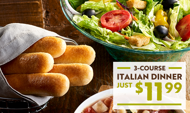 Soup or Salad and Breadsticks