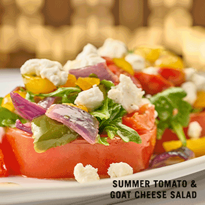 Summer Tomato & Goat Cheese Salad